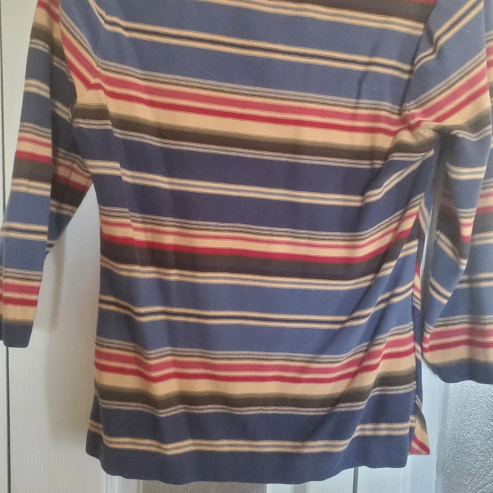 Chaps Striped Top Size PM - Picture 6 of 6